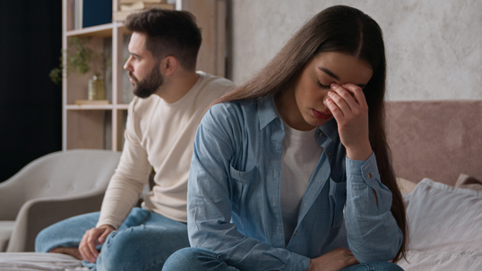 couple in a silent fight