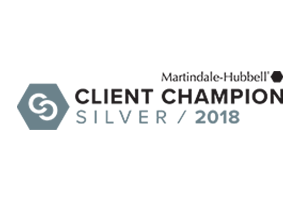 Martindale-Hubbell Client Champion Silver 2018